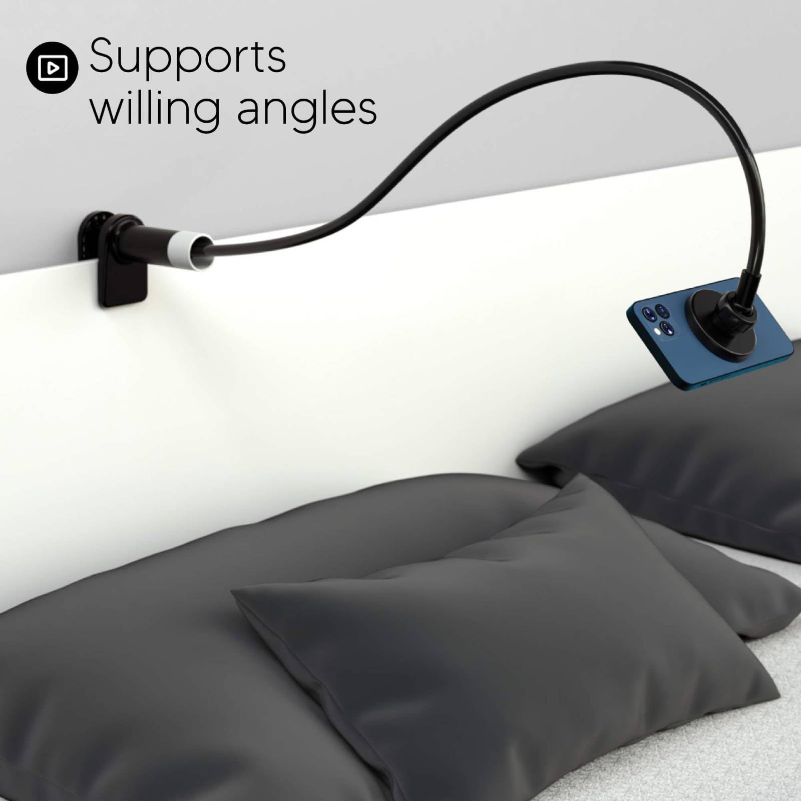 Support De Téléphone Portable à Col De Cygne – Support De Bras Flexible Pour Lit