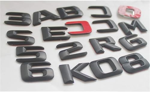 Miniatura 4 de Para Mercedes Benz ML55 ML63 AMG ML300 ML320 ML350 ML400 ML500 ML550 4MATIC CDI tronco emblema trasero emblema insignia letras negras emblemas