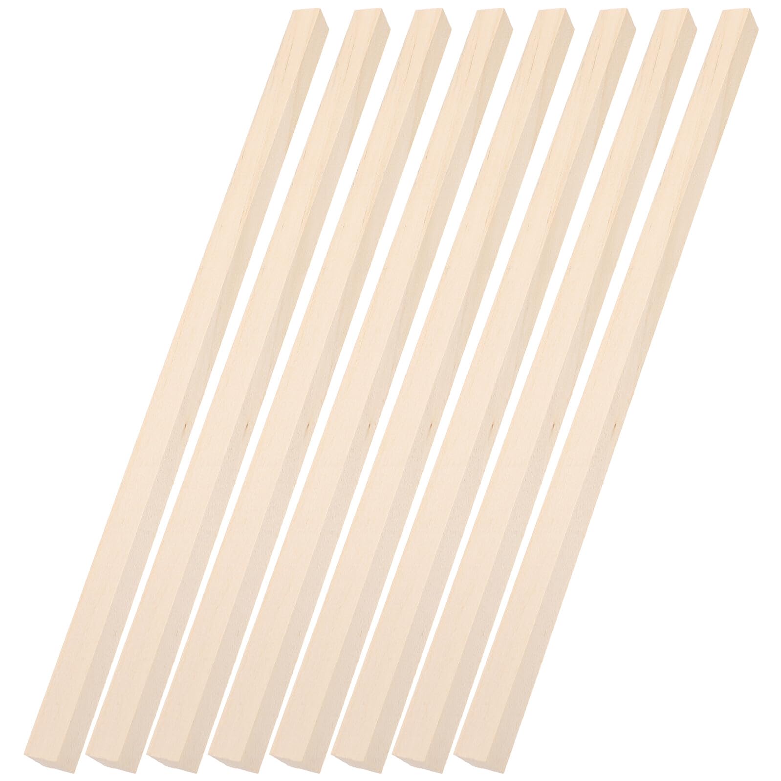 Veemoon 60 Stück Quadratische Holzdübel aus Lindenholz 25 X 1cm Selbstgemacht Bastelstäbe zum Zuschneiden für Modellbau Dekoration und Handwerksprojekte