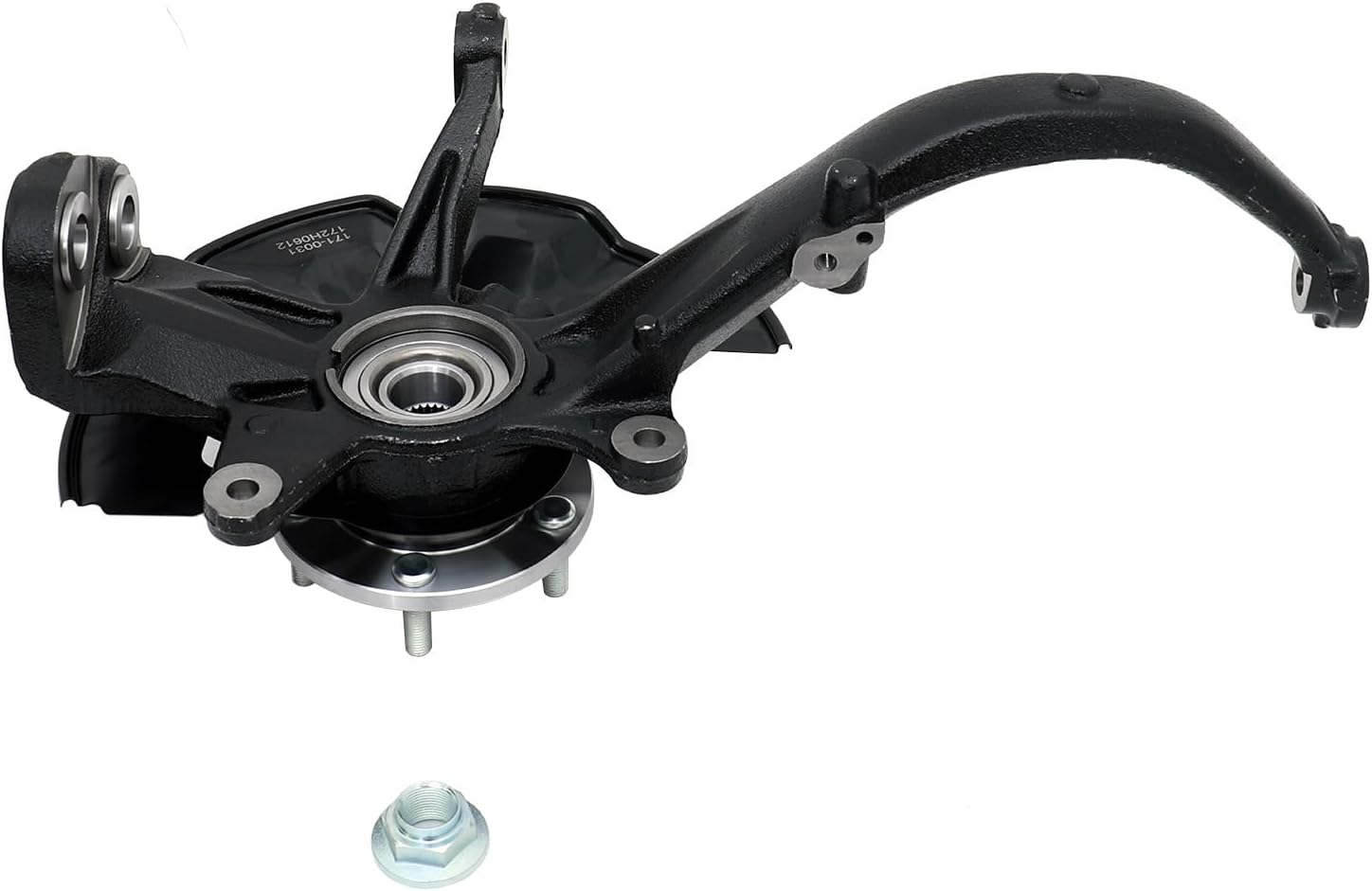 698-409 Front Left Wheel Hub Bearing & Steering Knuckle Assembly Compatible with Ford Fusion 2006-2012,2007-2012 Lincoln MKZ,2006 Zephyr, 2006-2011 Mercury Milan
