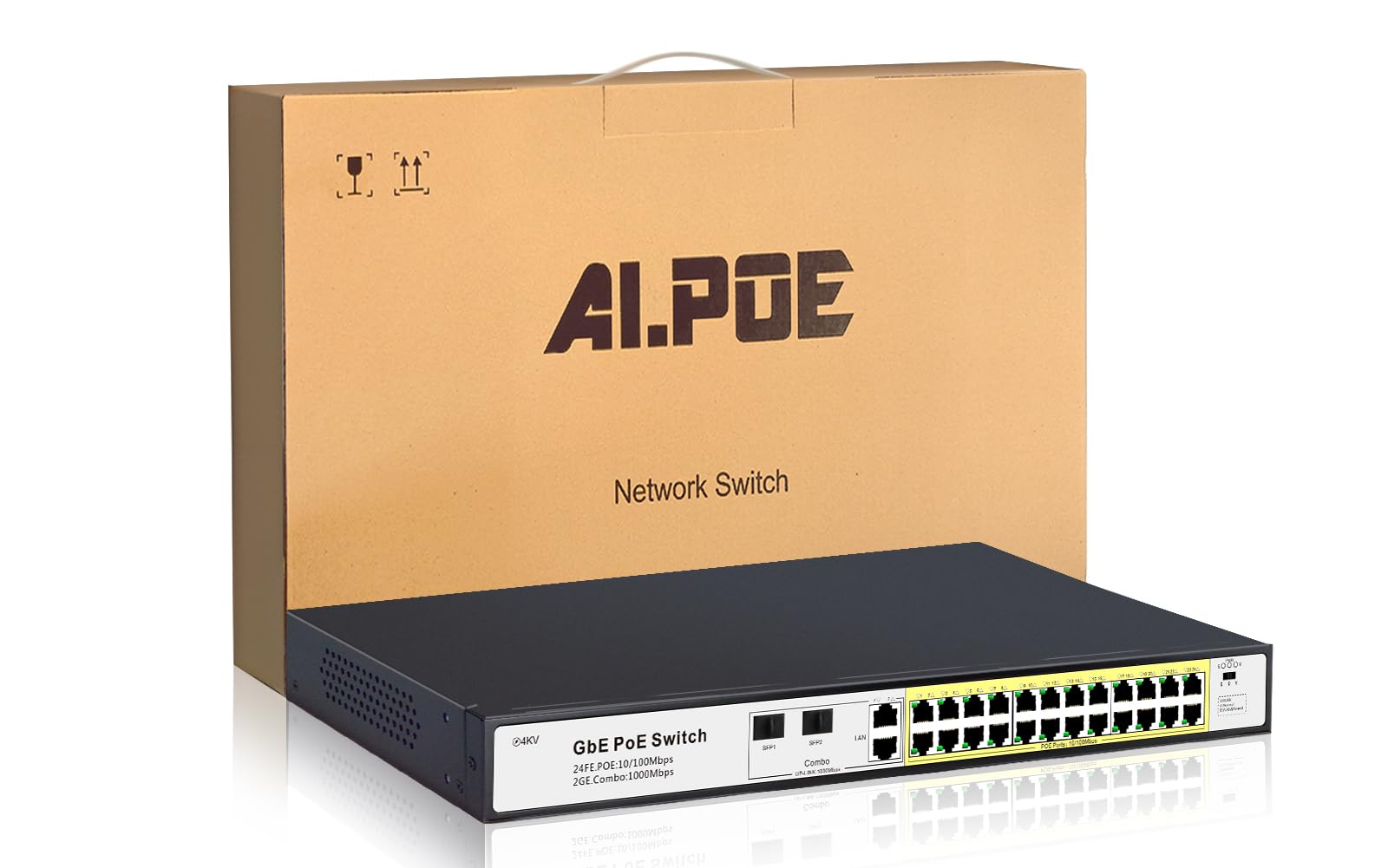 Amazon.co.jp: STEAMEMO 28ポート PoEスイッチ 24 PoE+ ポート@ 360W 2