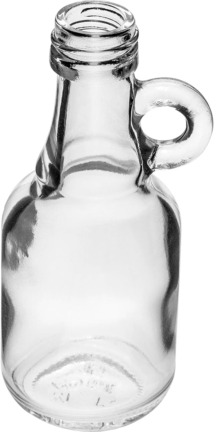made in home - 100 x Glasflasche Galonik 40 ml mit Schraubverschluss – Mini Glasfläschchen mit Henkel – Flaschen für Likör, Schnaps, Sirup, Proben & Geschenksets