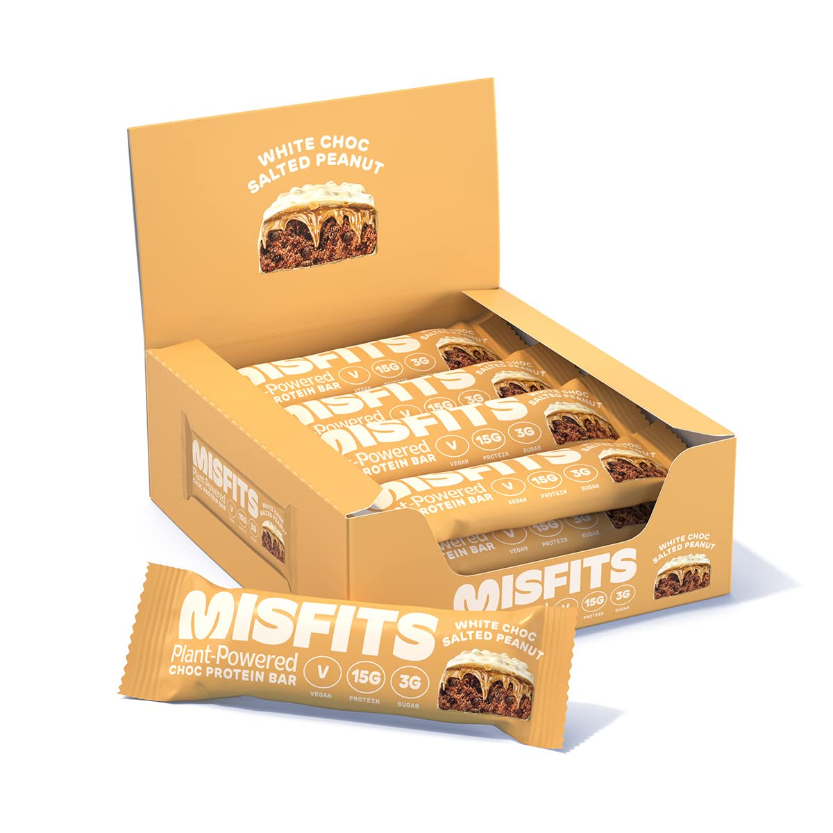 Buy Misfits Vegan Protein Bar, Plant Based Chocolate Protein Bar, High