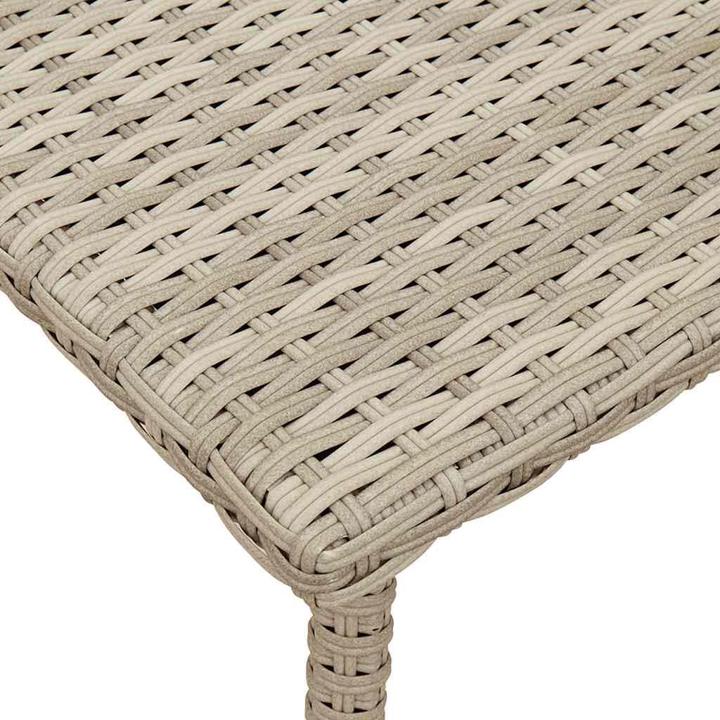 Tavolino da Giardino in Rattan PE Rettangolare 60x40x37 cm | Tavolo basso da esterno ideale per arredare il balcone o la terrazza, con piano stabile per appoggiare drink e snack.