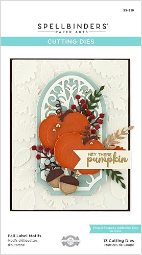 Miniatura 6 de SPELLBINDERS PAPERCRAFTS, INC Spellbinders - Troqueles grabados de Becca Feeken-Fall Label, metal