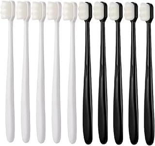 Zahnbürste Nano-Borsten weich, 10er Set Grün