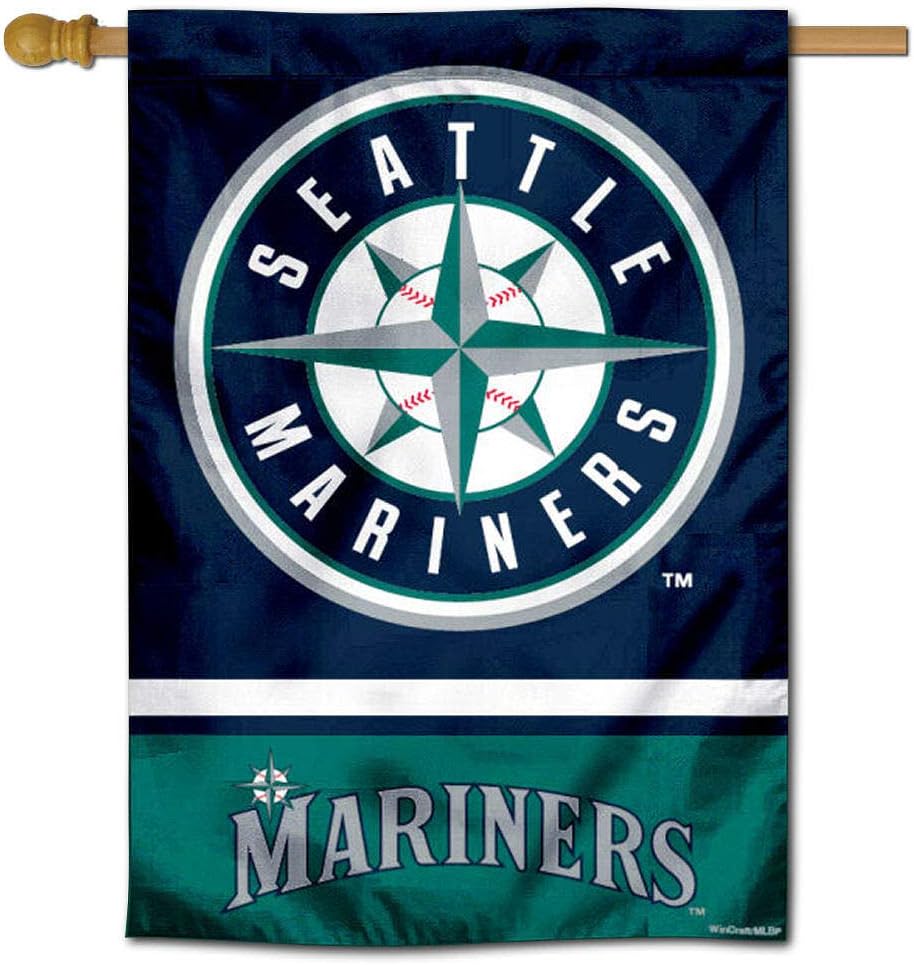 WinCraft Seattle Baseball Double Sided House Flag Sports & Outdoors