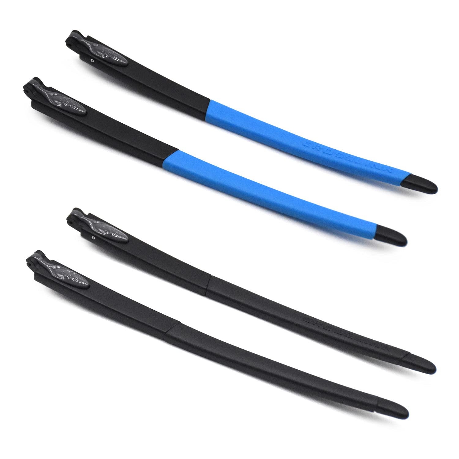 SOODASE2 Pairs Rubber Replacement Black Frame Legs For Oakley Crosslink Pitch Glasses frame