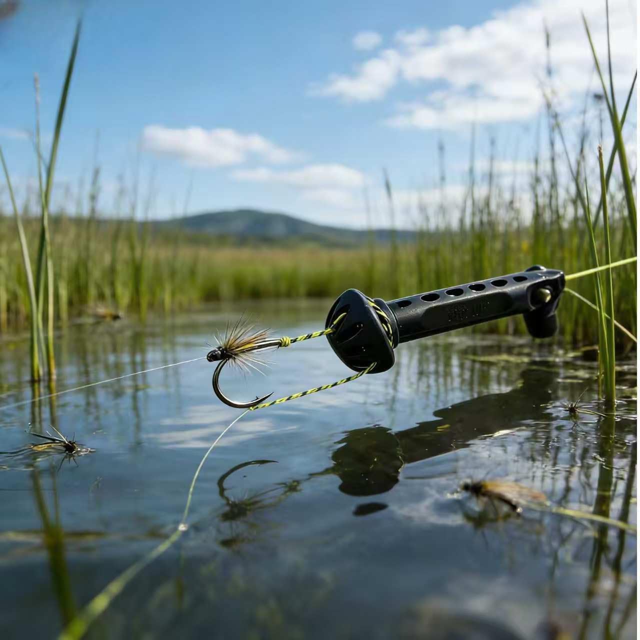 Fly Fishing Magnetic Fly Threader, Magnetic Fly Threader, Fly Roost 2.0 Magnetic Rigging Tool, Universal Knot Helper Knot Assist for Threading Hooks, Works with Most Hooks, tippets, and Fly Styles