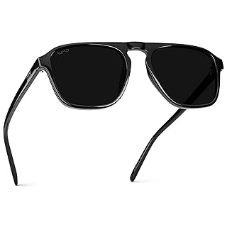 WearMe Pro Polarized Modern Aviator One-Bridge Square Mens Sunglasses