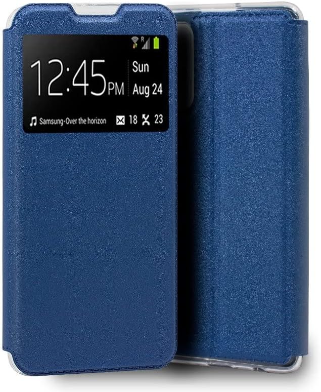 Cool Flip Cover Case for Xiaomi Redmi Note 10 / Note 10S Smooth Blue