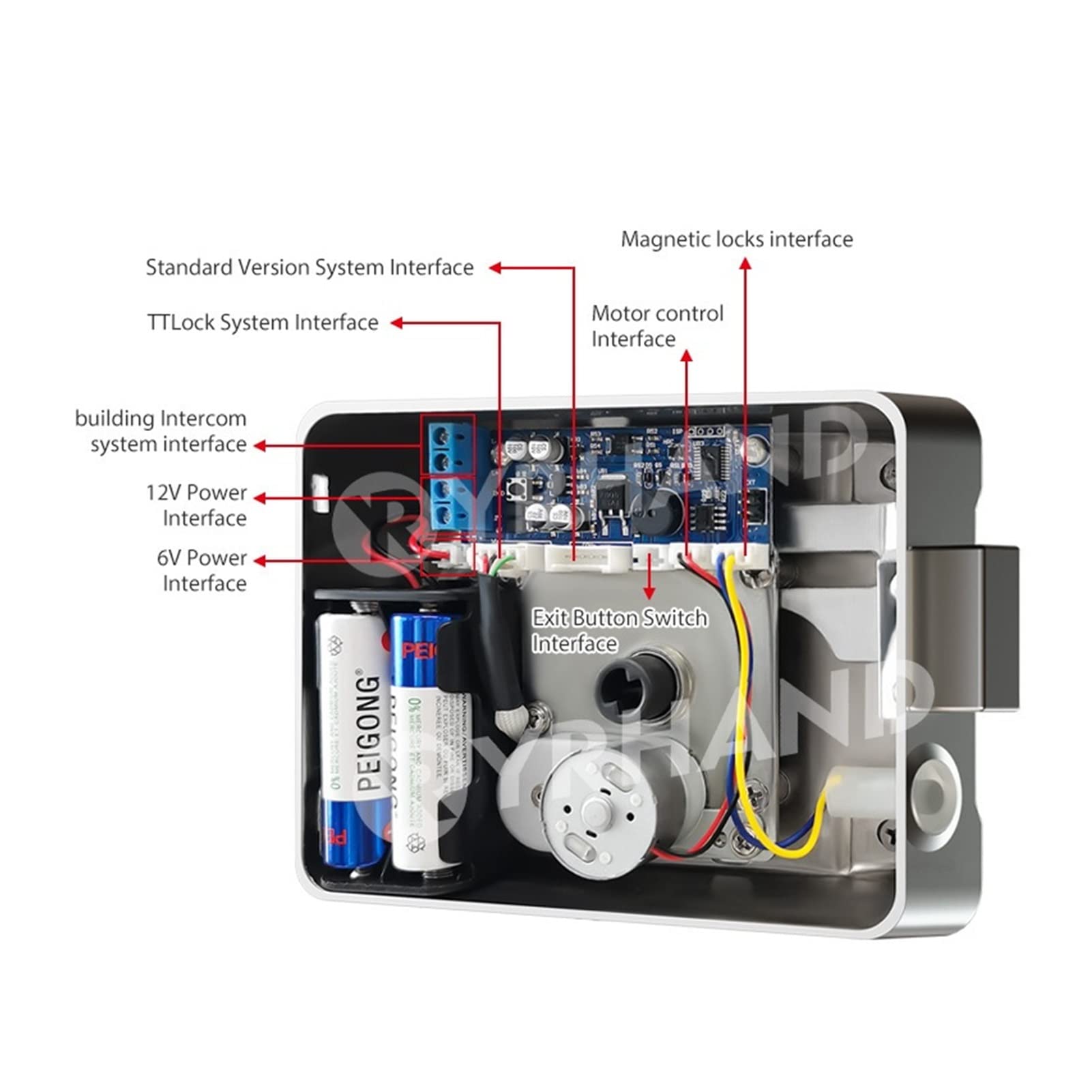 VChics Serrure de porte intelligente, App Bluetooth digital d'empreintes digitales verrouillez la carte à puce numérique Code sans clé batterie serrure de porte électronique for maison
