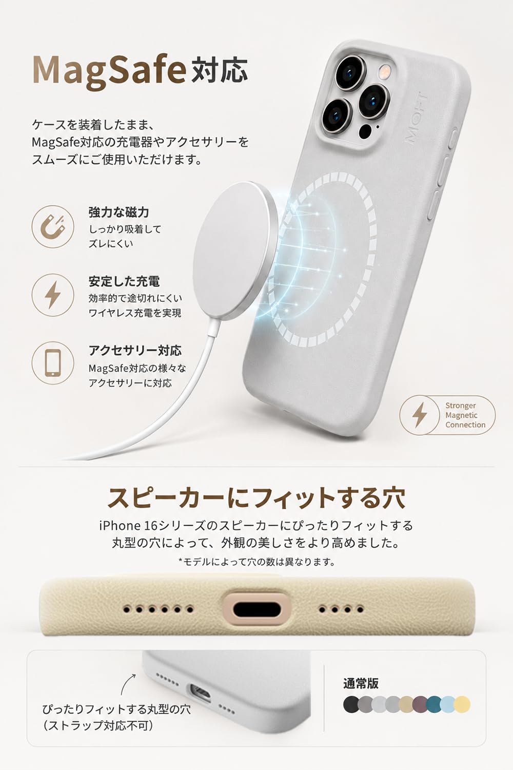 Amazon.co.jp: MOFT iPhone 16 Pro Max MOVAS™ ケース MagSafe対応 高