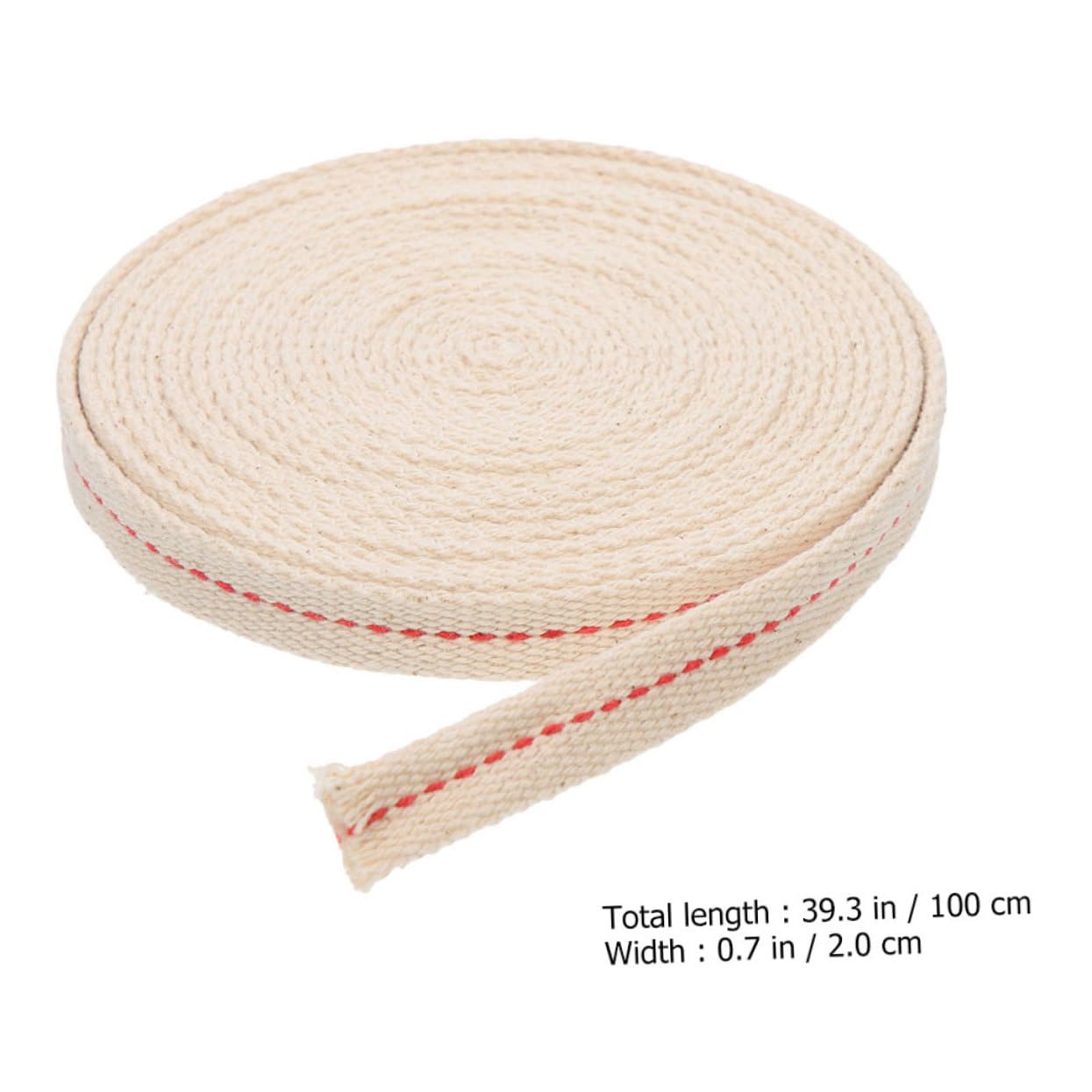 GREENADSCAPE 1roll Replacement Cotton Wick for Oil Lanterns Cotton Easy to Cut Kerosene Lamp Accessory Fits Various for Vintage and Temple Oil Lamps