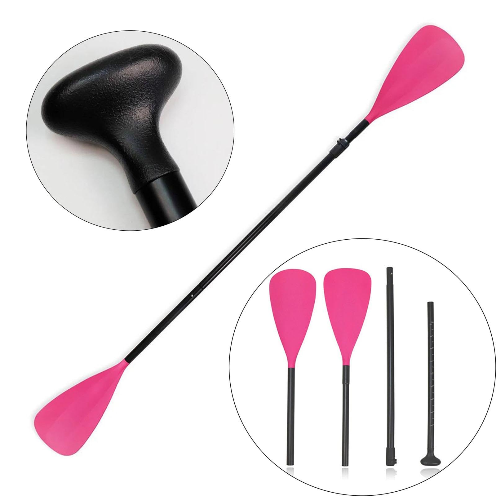Colaxi Kayak Paddle Boat Paddle Detachable Sturdy Boat Oar Kayak Oars Aluminum Alloy Shaft for Water Sports Canoeing Surfing Boating, Pink