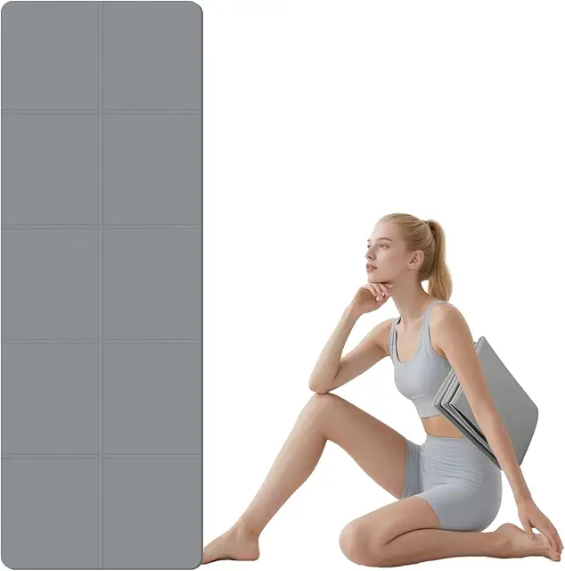 Tappetino Yoga TPE Pieghevole 183x61 cm - Viola