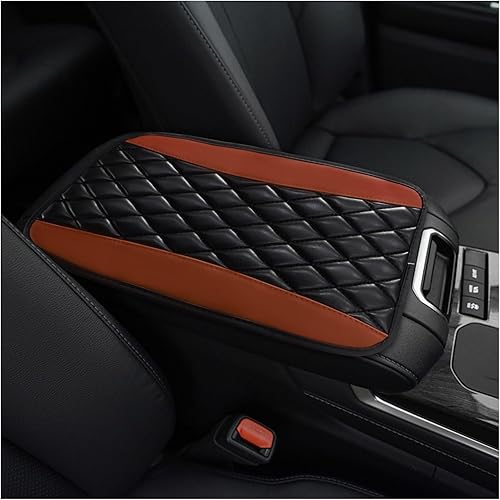 Miniatura 13 de almohadilla de consola central de coche, funda protectora impermeable de cuero PU para reposabrazos de automóvil, cómoda funda de caja de asiento y