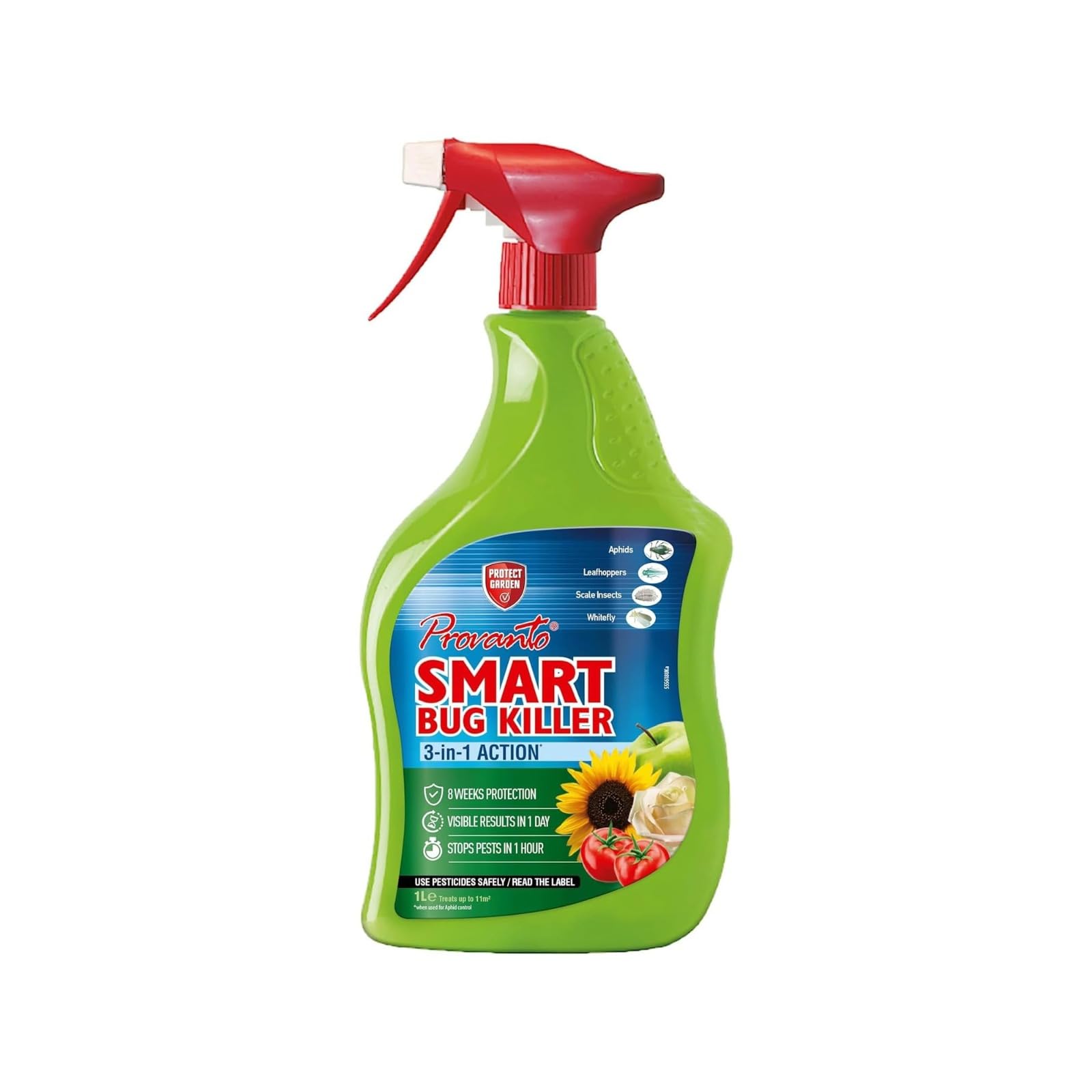 HOCHSTE® Provanto Smart Bug Killer, Plant Protection, Long-Lasting Pest Control, Eliminate Aphids, Leafhoppers, Scale Insects, Whiteflies, Indoor And Outdoor Use, 1L