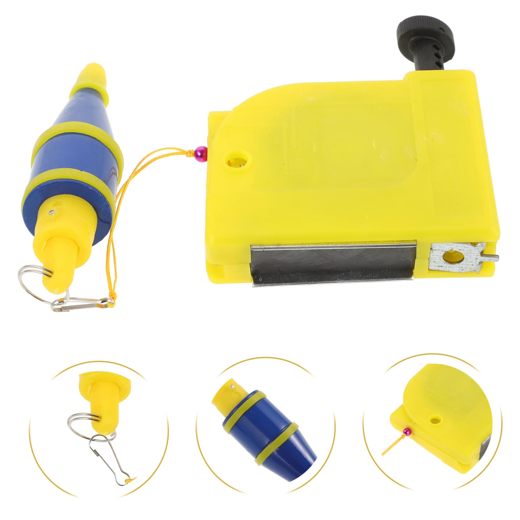 Plomada 5m Colgante, Herramienta de Medición Vertical para Construcción | Plástico E Hierro, Medición Precisa y Alineación Exacta, Uso en Carpintería y Construcción