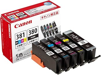 Amazon.co.jp: Canon 純正 インクカートリッジ BCI-381(BK/C/M/Y)+380