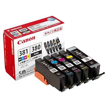 プリンター・複合機 Canon BCI-380 PGBK BCI-381 BK C M Y Amazon.co.jp: Canon BCI-381s + 380s/5MP Genuine Ink
