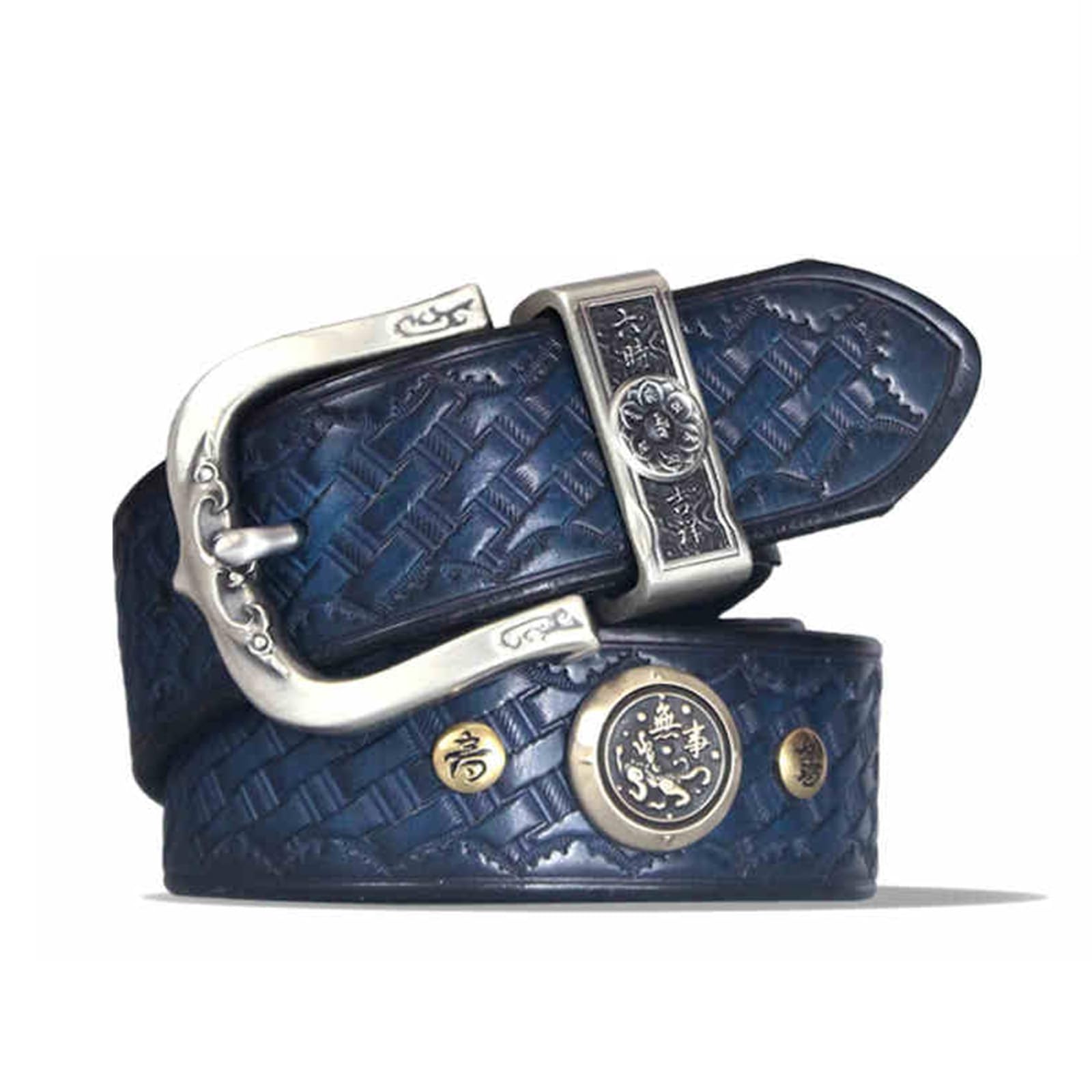 Cintura Casual Da Uomo In Stile Western, Cowboy Country Con Incisione Floreale Vintage E Fibbia Ad Ardiglione Originale For Jeans