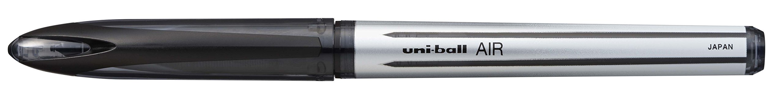 Uni-ball UBA-188-L Air Penna Rollerball, inchiostro nero Super Ink, a prova di manomissione, confezione da 5 pezzi