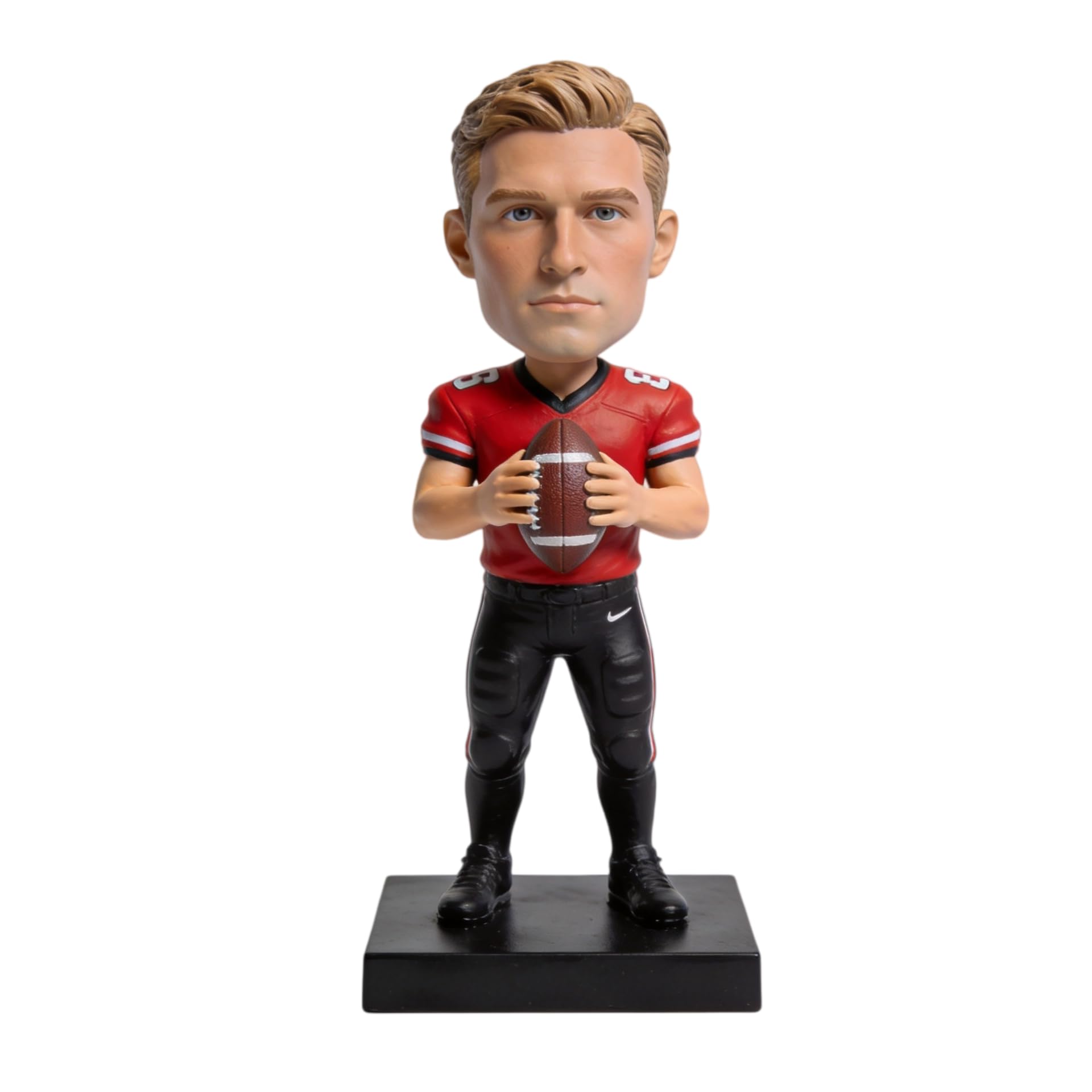 Benutzerdefinierte Wackelkopf, 3D-Figur aus Foto, American Football Spieler Wackelköpfe, personalisierte Sportfigur, Fußball-Fan-Erinnerungsstück-Geschenk, benutzerdefinierte
