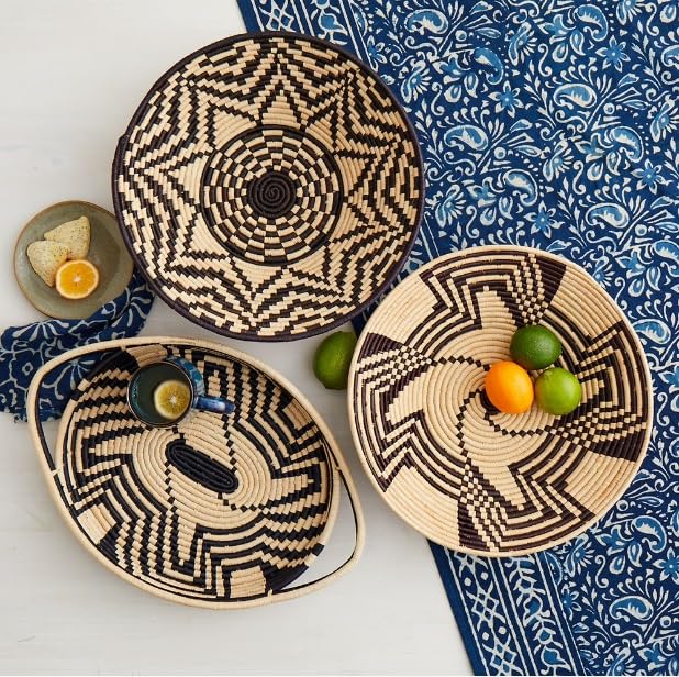 Amazon.com - African Rwanda Woven Serving Tray Or Wall Hanging Art