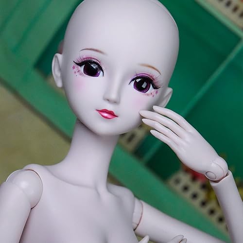 Miniatura 8 de Proudoll 13 BJD Muñeca Cuerpo de Muñeca Personalizada 23.6 in 24 Pulgadas Bola articulada SD Muñecas Articuladas Articulaciones Mueve PVC DIY (Freya)