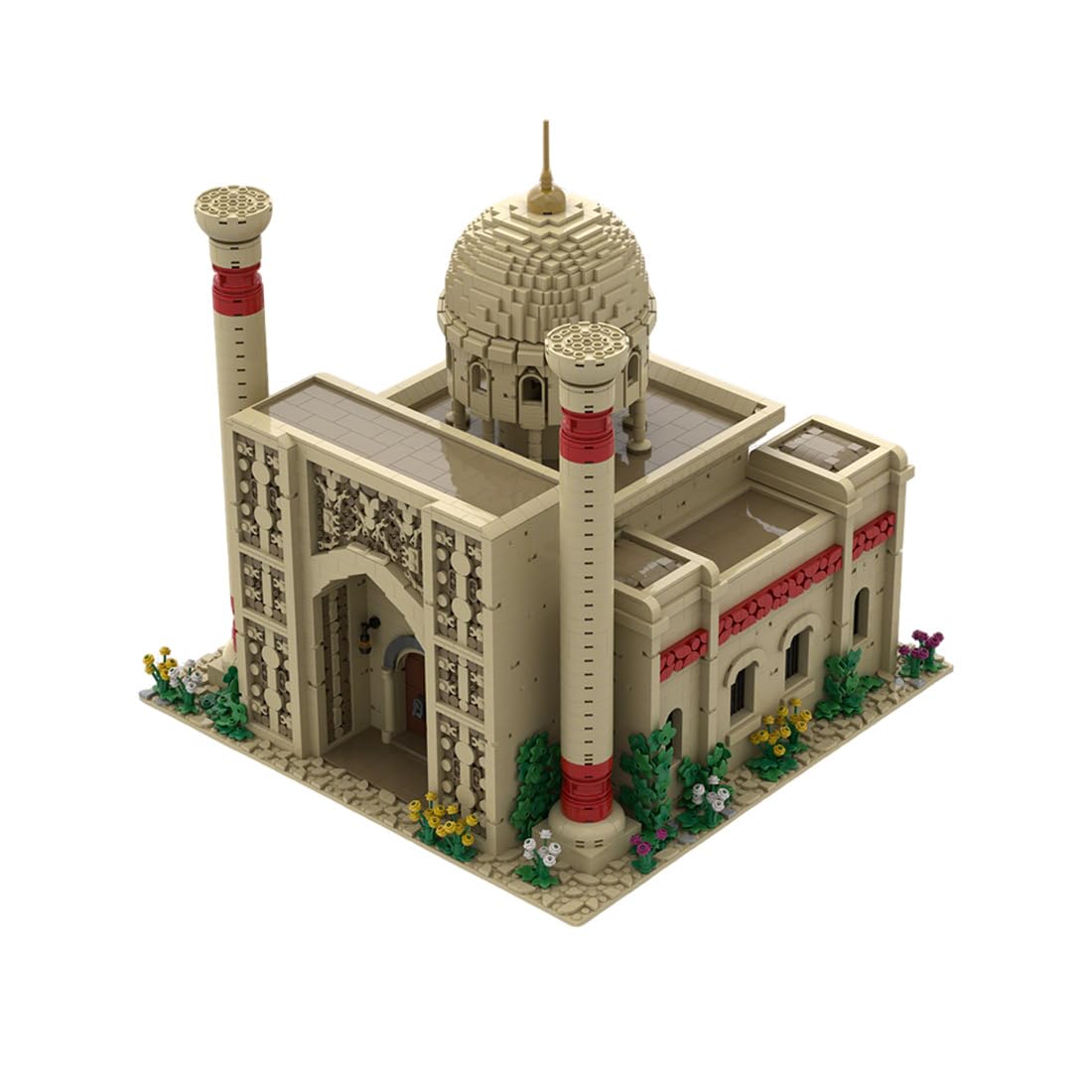 Mittelalterlicher Kirche Bausteine, 5601 Stück im nahöstlichen Stil Mittelalter Burg Klemmbausteine Haus Set für Erwachsene und Jugen, MOC-213366