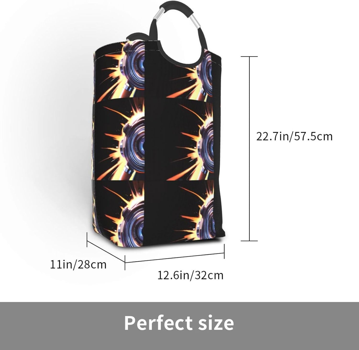 Detailed machinery Foldable storage bag, 50L capacity, suitable for laundry room, dormitory bedroom, dirty clothes storage basket.