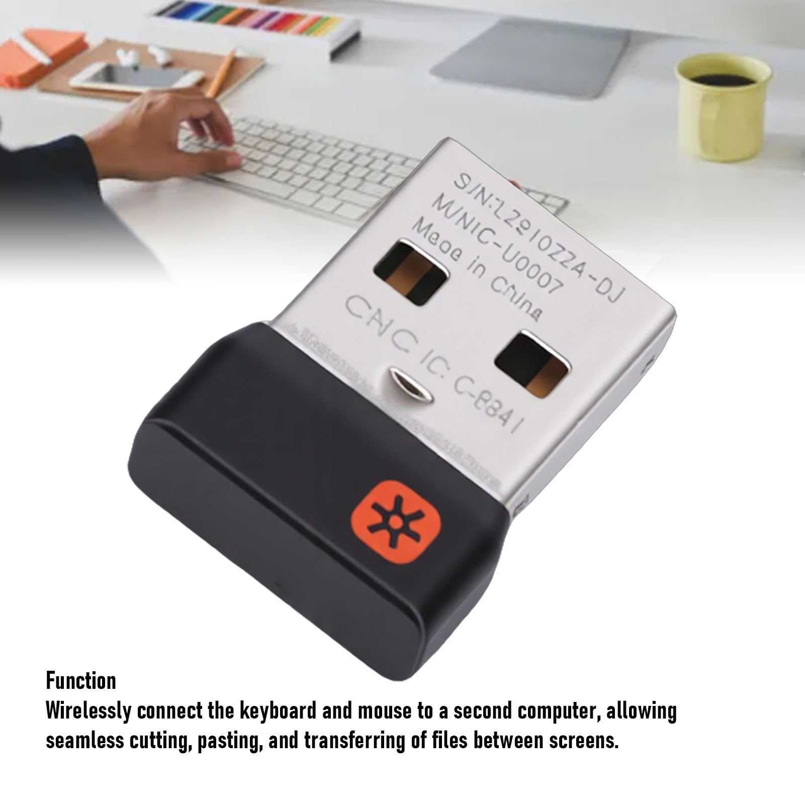 Récepteur USB Unifying Dongle sans Fil 2,4 GHz Compatible MK235 MK245 MK270 MK275 MK295 MK315 MK345 MK470