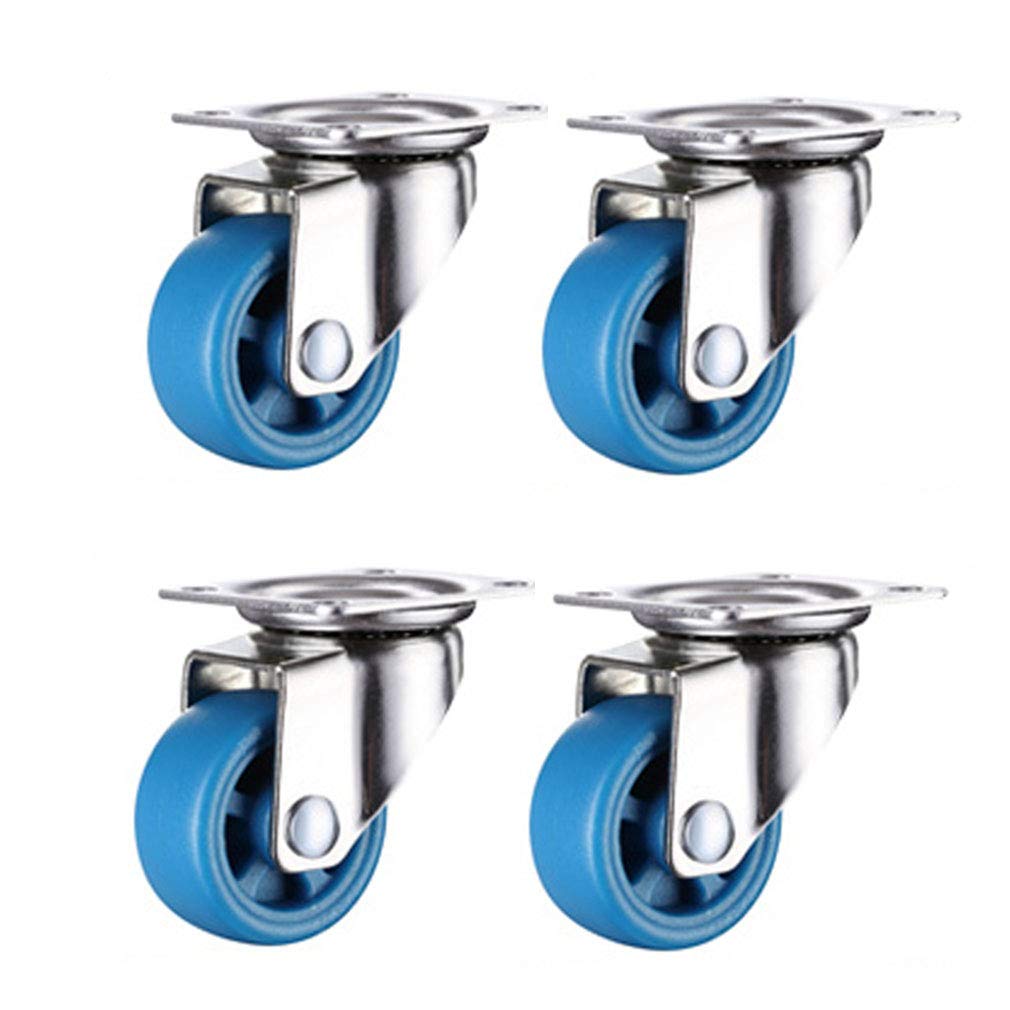 Roulettes pivotantes multi-tailles en nylon lot de 4 avec freins pour petits coffres