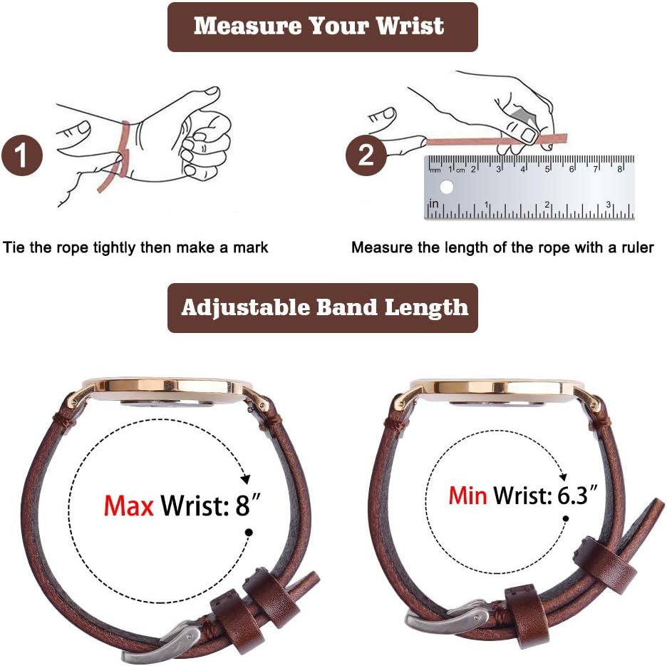 Ritche Vintage Leather Watch Bands Oil Wax Leather Watch Strap Replacement Watch Bands for Men 18mm 20mm 22mm