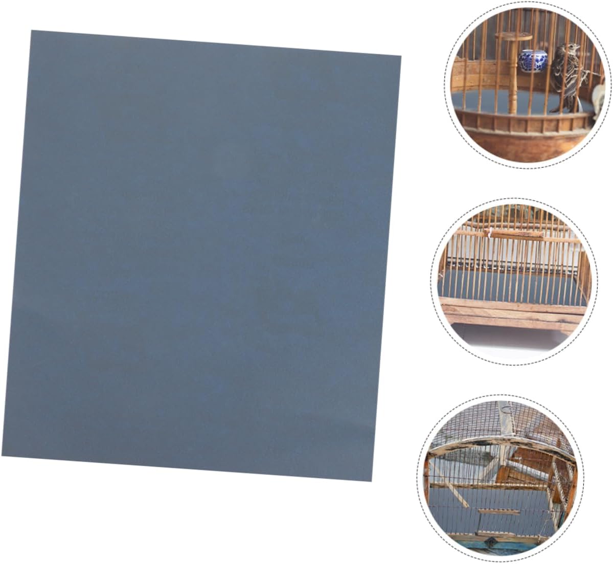 Milisten 5pcs Bird Cage Sandpaper Sheets for Trimming Replacement Liners for Parrot Cages Easy Replace Mats Random Patterns