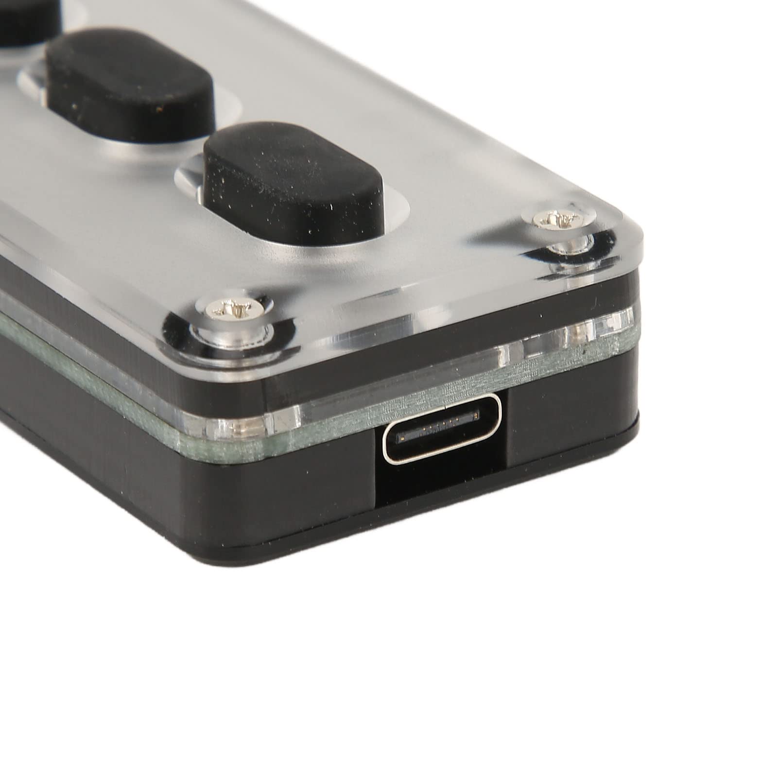 Domary Tastiera Programmabile 5 Tasti, Doppia modalità Cablata USB (Nera)