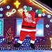 TOLOCO 4.92 FT Hanging Santa Claus, Christmas Decorations, Christmas Ornaments for Roof, Porch, Gutter, Balcony, Christmas Decor Outdoor and Indoor