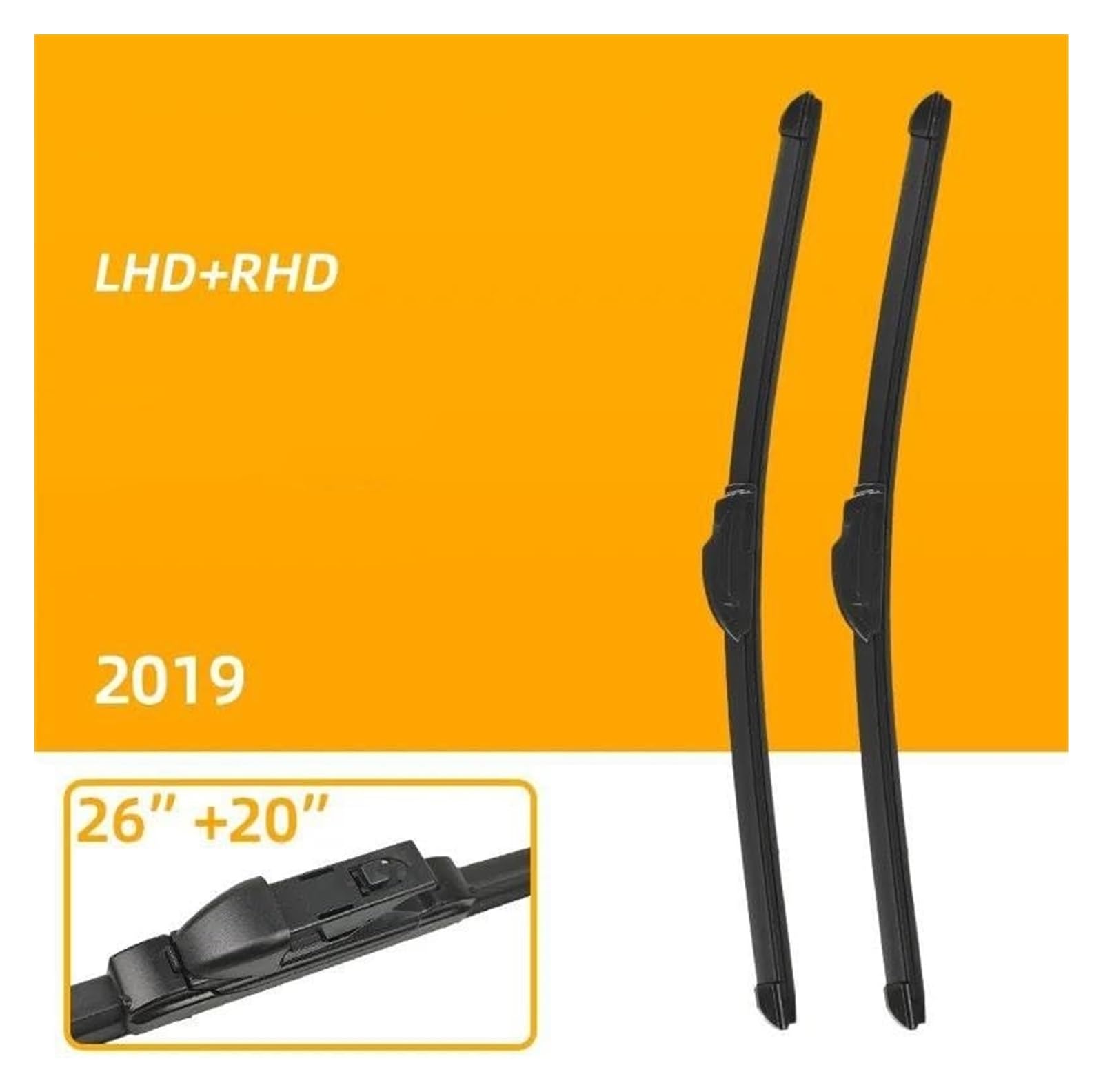 Para T&oyota Para MIRAI 2019 26 "+ 20" Limpiaparabrisas De Goma Para Coche Híbrido Escobillas De Coche Escobillas De Limpiaparabrisas De Coche Parabrisas Escobillas