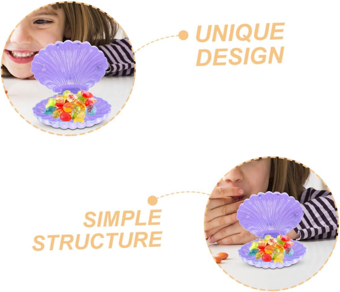 HAWILLOSCH Ocean Theme Party Candy Boxes 30pcs Trinket Boxes for Favors Shell Shape Goodie Storage Cases