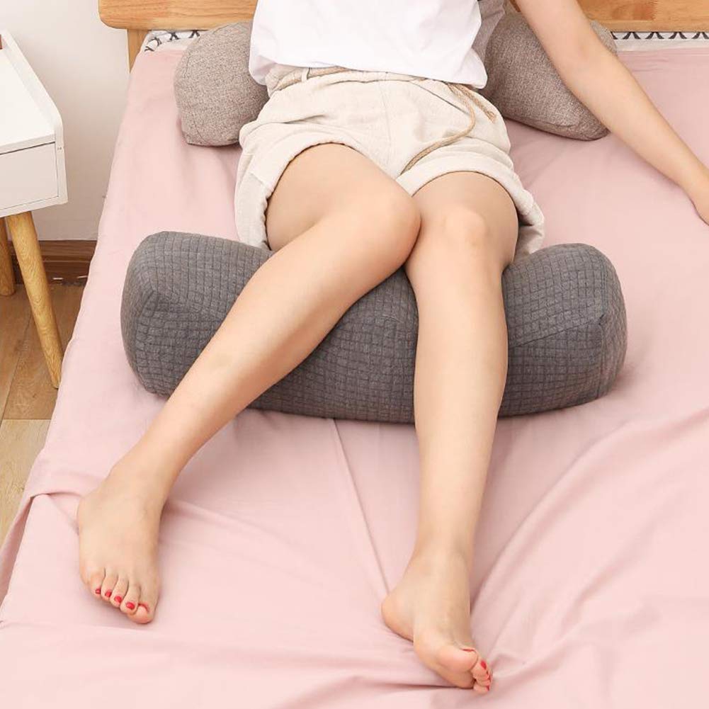 Almohada ortopédica de elevación de piernas, cojín elevador de piernas de alta densidad para mayor comodidad y apoyo, contorno de cama, reposapiés para espalda, cadera, rodilla, pierna y alivio del