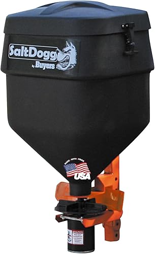 Buyers Products TGSUVPROA SaltDogg Tailgate Salt Spreader, Made In The USA, 4.41 cu ft/331lb Capacity, Gravity Feed With Auger Assist, Tailgate