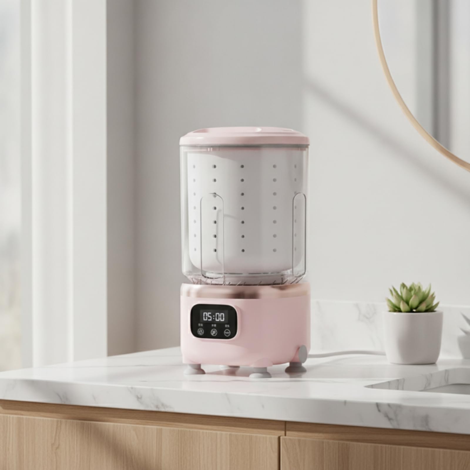 Portable Laundry Machine Mini Lavatrice Portatile Automatica Asciugatrice Centrifuga Carico Ridotto Controllo Touch Pannello Digitale Vasca Superiore, 暗紫罗兰