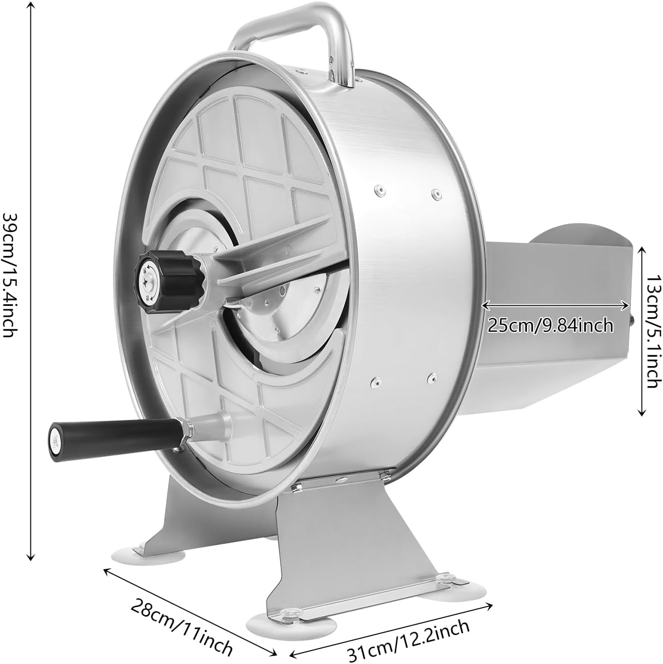 Slicer Machine, Commercial Manual Vegetable Slicer, Food Slicing Machine, for Potatoes Lemons Tomatoes Onions