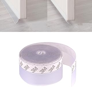 Silicone Weather Stripping Seal Tape 16.5 Feet, Draft Insulation and Soundproofing Door Seal for Gaps in Door Frame, Window, Bathroom Shower Glass – Weatherproof, Easy Installation, Strong Adhesive