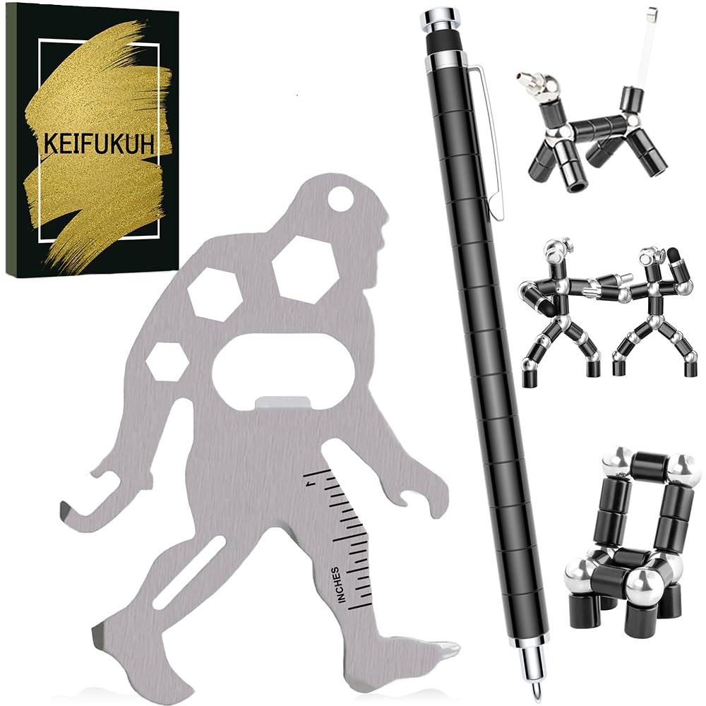 KEIFUKUH Fun Fidget Gel Pen and Funny Ape Shape Multi Tools, Unique Gifts for Men