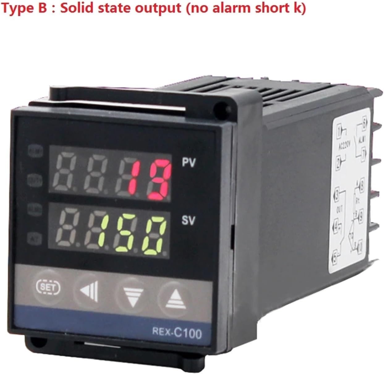 REX-C100 Digital PID Intelligent Temperature Controller Universal/K Type REX C100 Thermostat SSR Relay Output(Type C)