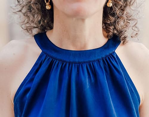 Miniatura 6 de Top halter Sintra + patrón de costura de vestido