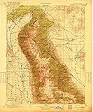 California Maps - 1917 White Mountain, CA - USGS Historical Topographic Wall Art - 37in x 44in, Large Wall Art Map