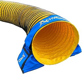 ActiveDogs Agility Tunnel & Chute No-Slip Sand Bags - Non-Constricting Saddlebags for Stabilizing Dog Agility Tunnel Equipment Indoor or Outdoor